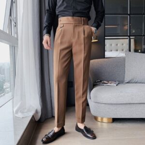 High-end gray trousers